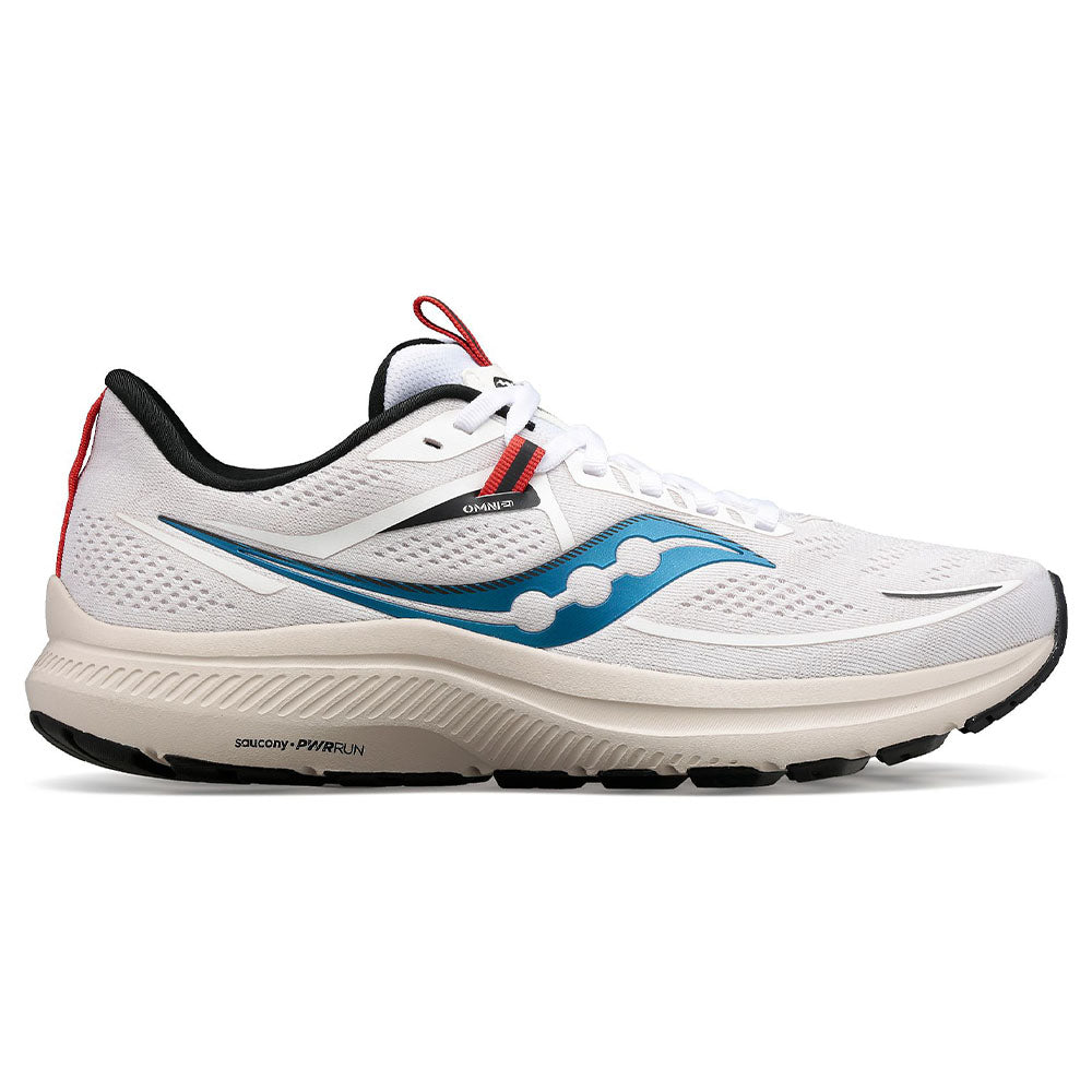 Men's Saucony Omni 21, White/Sand, 13 D Medium