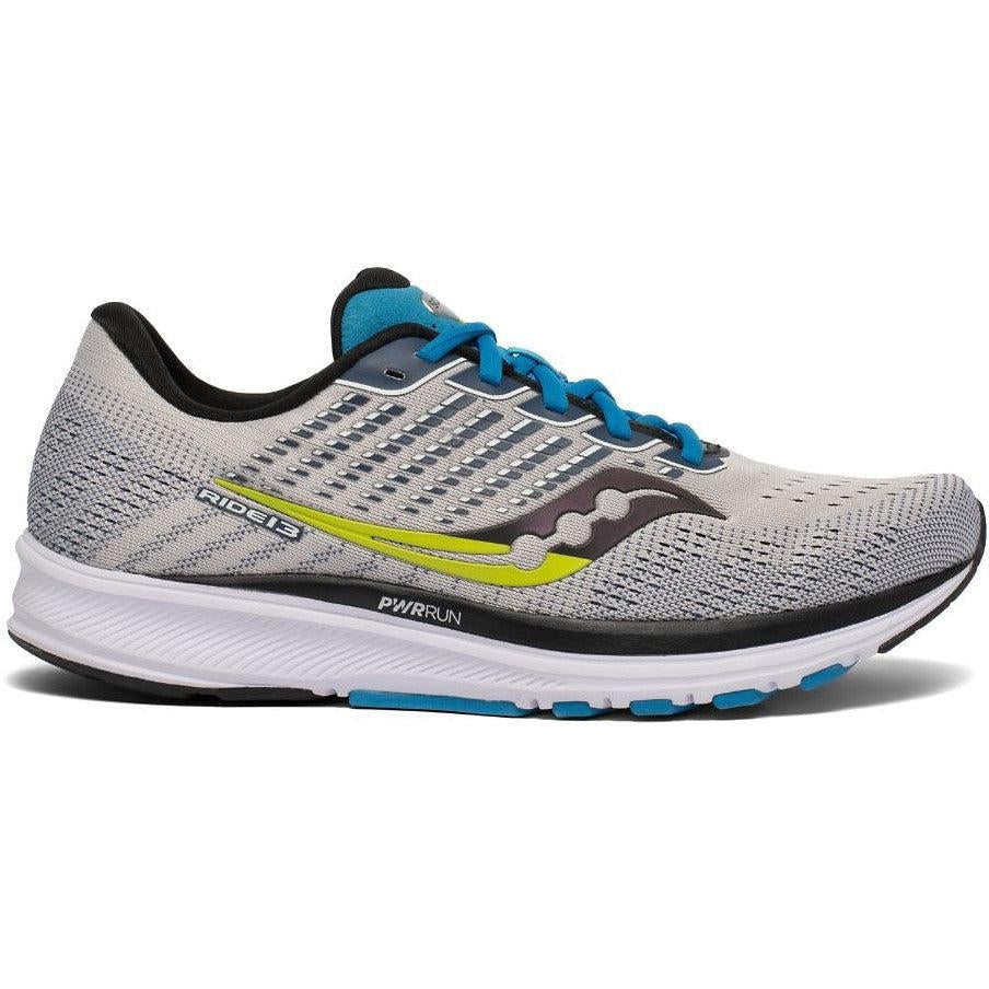 Men's Saucony Ride 13, Stone/Cobalt, 11.5 D Medium