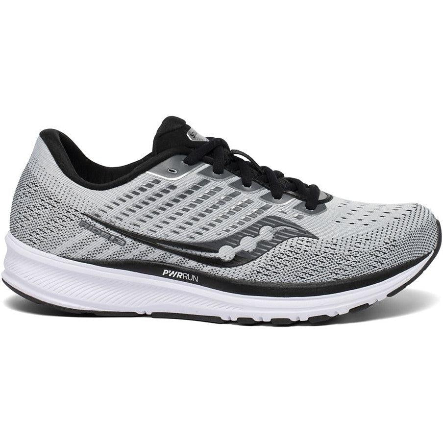 Men's Saucony Ride 13, Alloy/Black, 10 2E Wide