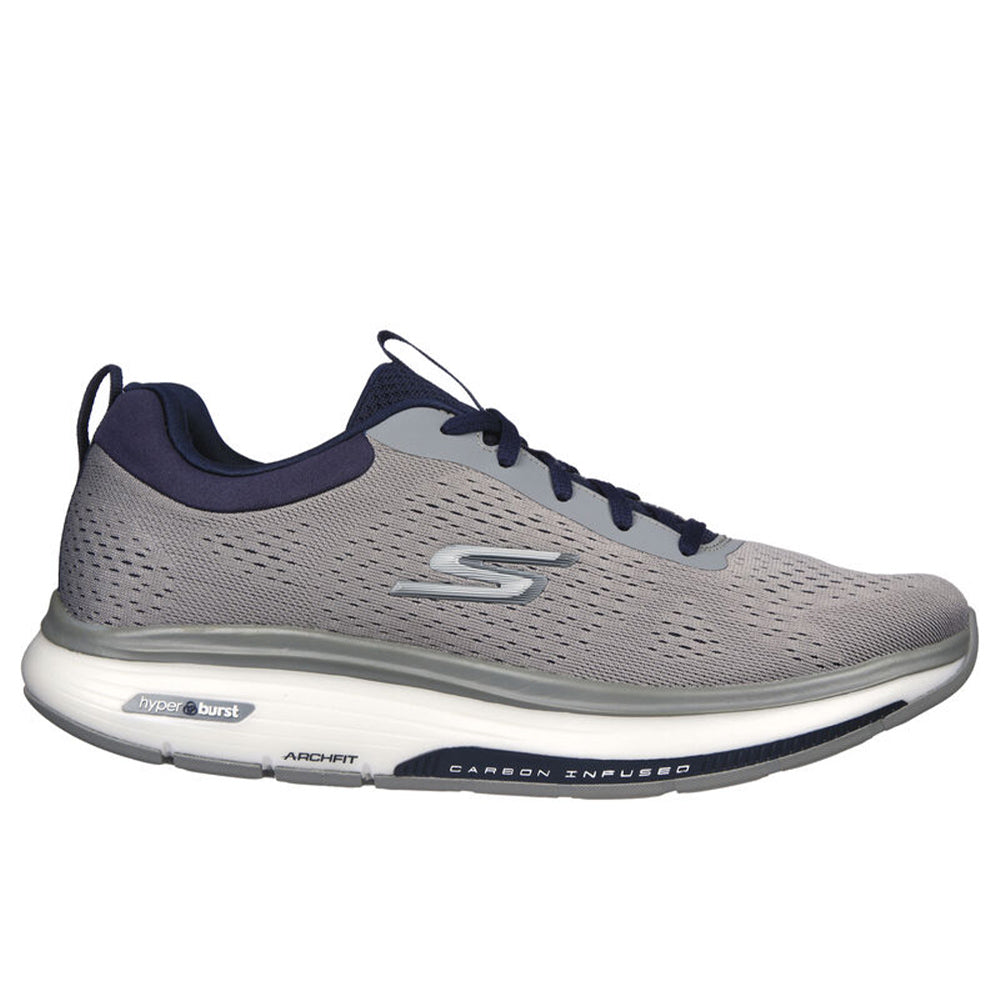 Men's Skechers Go Walk Workout Walker - Outpace, Gray/Navy, 10.5 D Medium