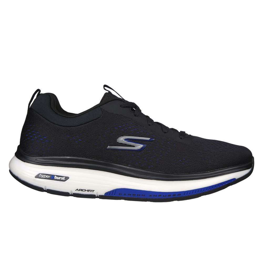 Men's Skechers Go Walk Workout Walker - Outpace, Black/Blue, 10.5 D Medium
