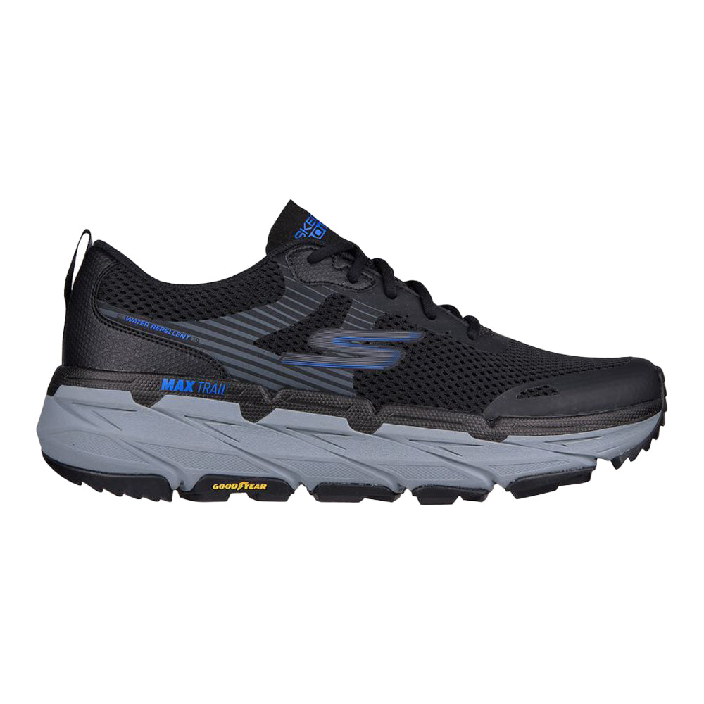 Men's Skechers Max Cushioning Premier Trail, Black/Gray, 10 D Medium