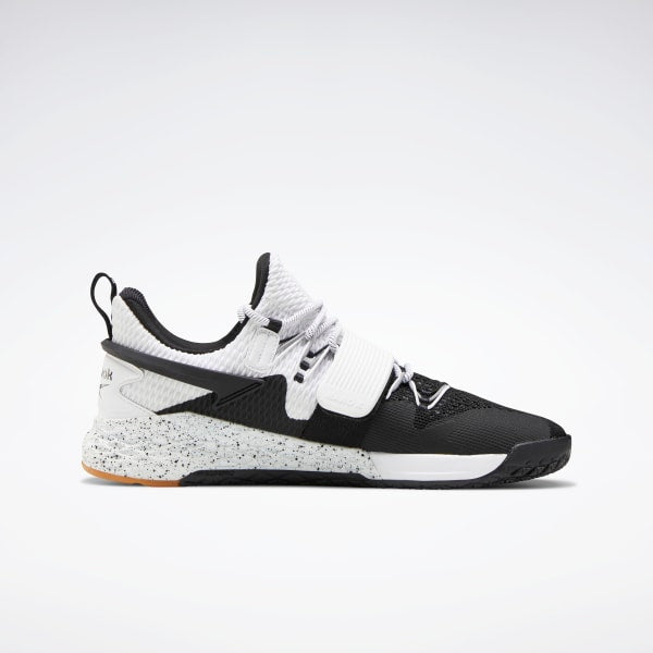 Men's Reebok Nano X Froning, Black/White, 9.5 D Medium