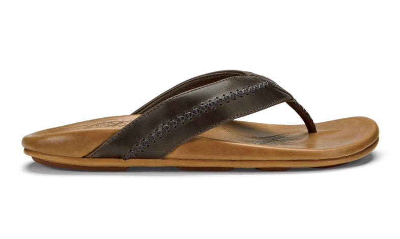 Men's Olukai Mea Ola, Charcoal/Fox, 11 D Medium