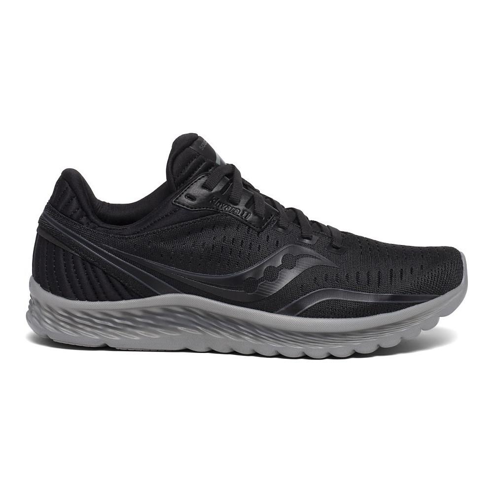 Women's Saucony Kinvara 11, Black, 8 D Wide