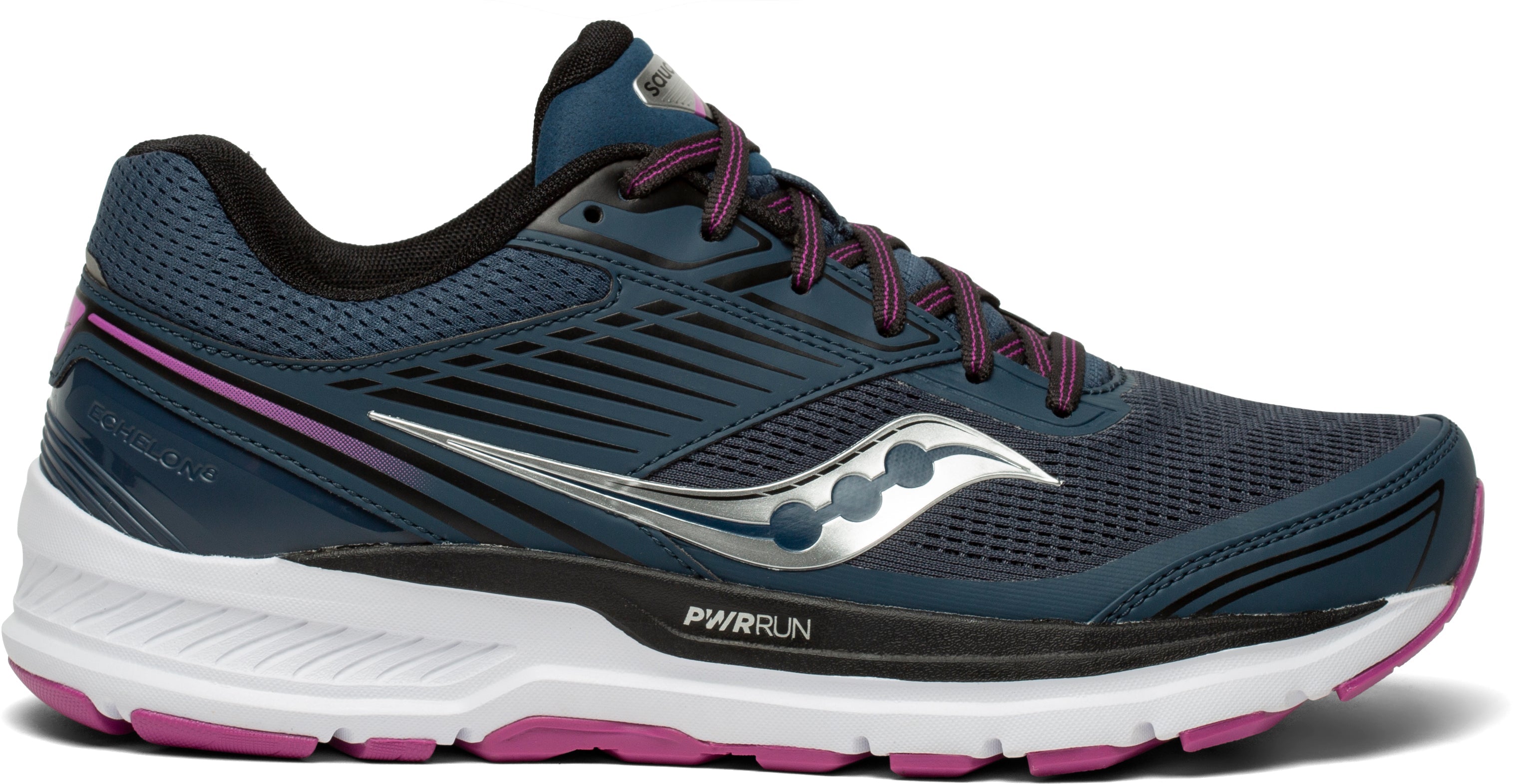 Women's Saucony Echelon 8, Space/Razzle, 6 D Wide
