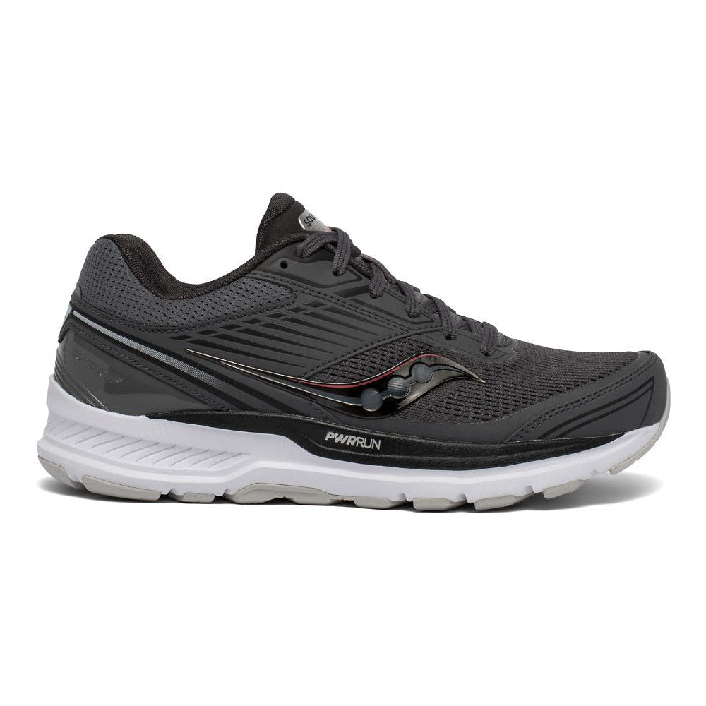 Women's Saucony Echelon 8, Charcoal/Cherry, 8 D Wide