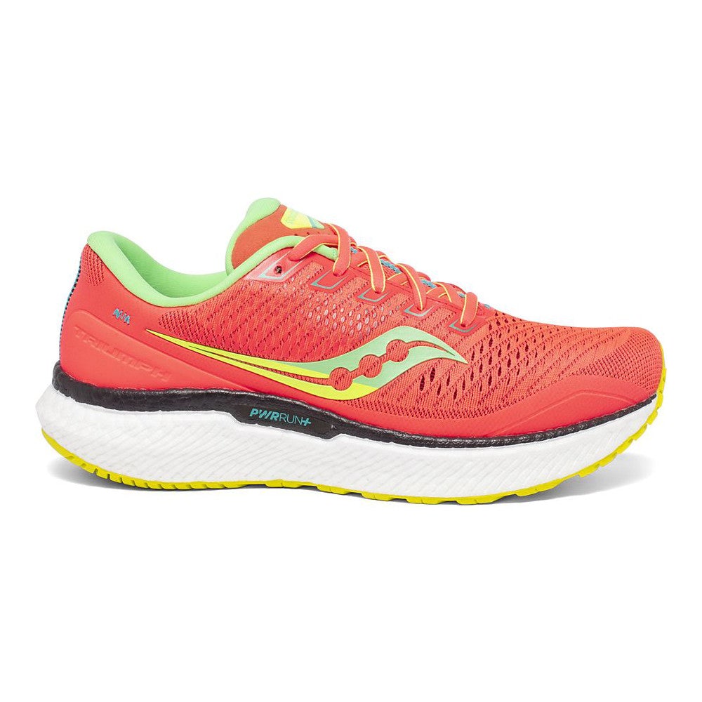 Women's Saucony Triumph 18, Red/Mutant, 7 B Medium