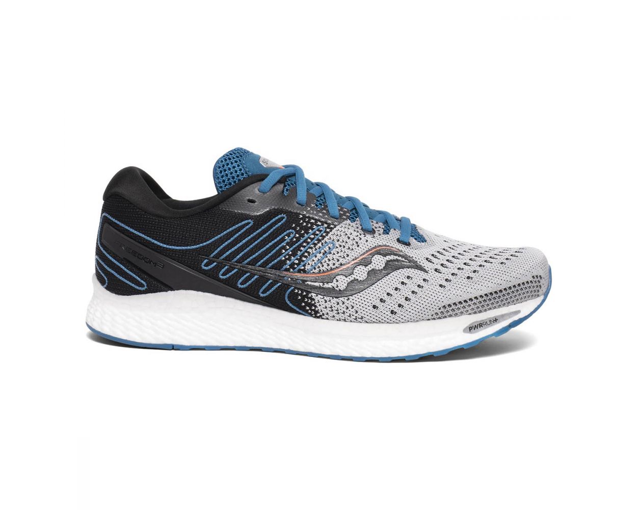 Men's Saucony Freedom 3, Grey/Blue, 10 D Medium