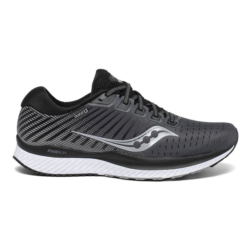 Men's Saucony Guide 13, Black/White, 9.5 2E Wide