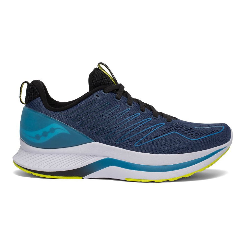 Men's Saucony Endorphin Shift, Storm/Citrus, 8.5 D Medium