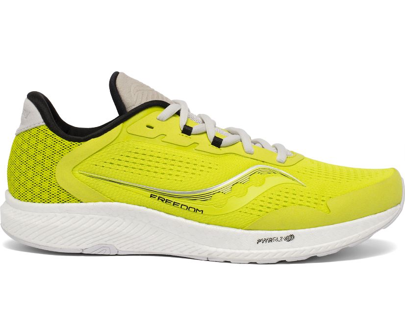 Men's Saucony Freedom 4, Citrus/Fog, 9 D Medium