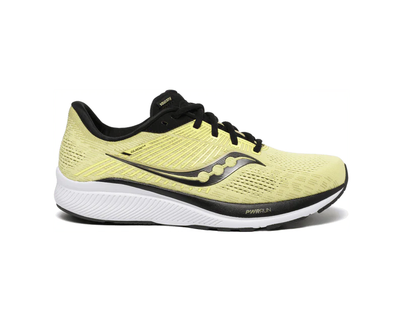 Men's Saucony Guide 14, Key Lime/Gravel, 9 D Medium
