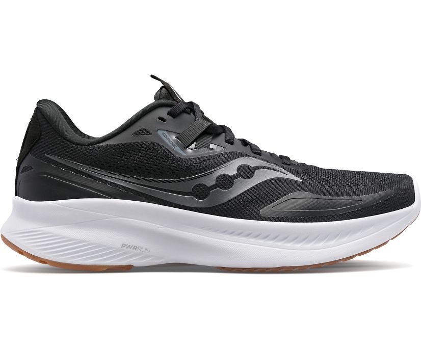 Men's Saucony Guide 15, Black/Gum, 9 D Medium