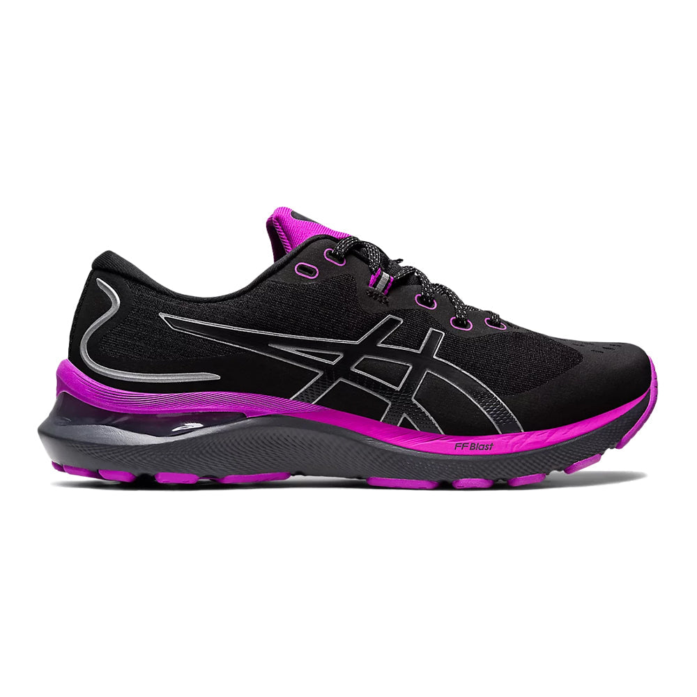 Women's Asics GEL-Cumulus 24 Lite-Show, Black/Orchid, 8.5 B Medium