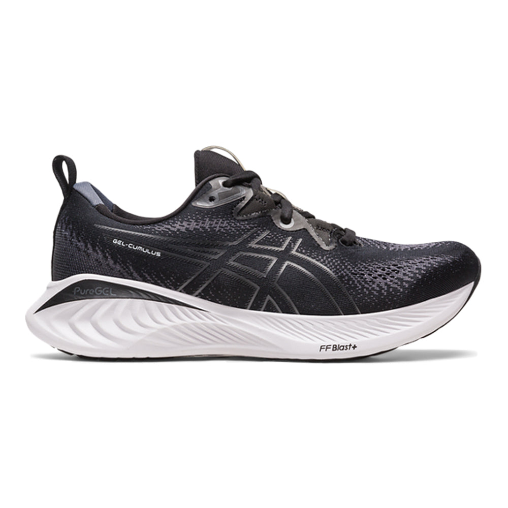 Women's Asics Gel-Cumulus 25, Black/White, 6.5 2A Narrow