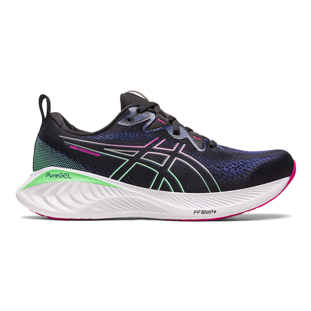 Women's Asics Gel-Cumulus 25, Black/Pink Rave, 6.5 B Medium