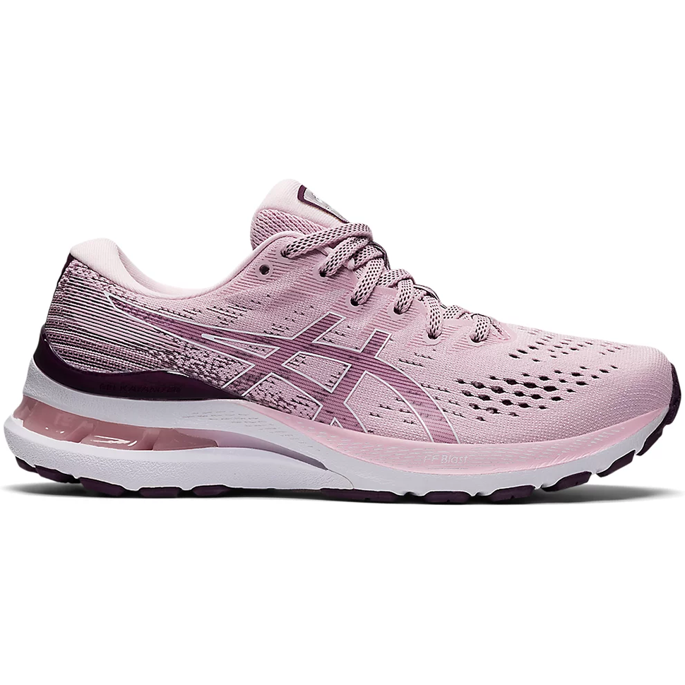 Women's Asics GEL-Kayano 28, Barely Rose/White, 7.5 B Medium