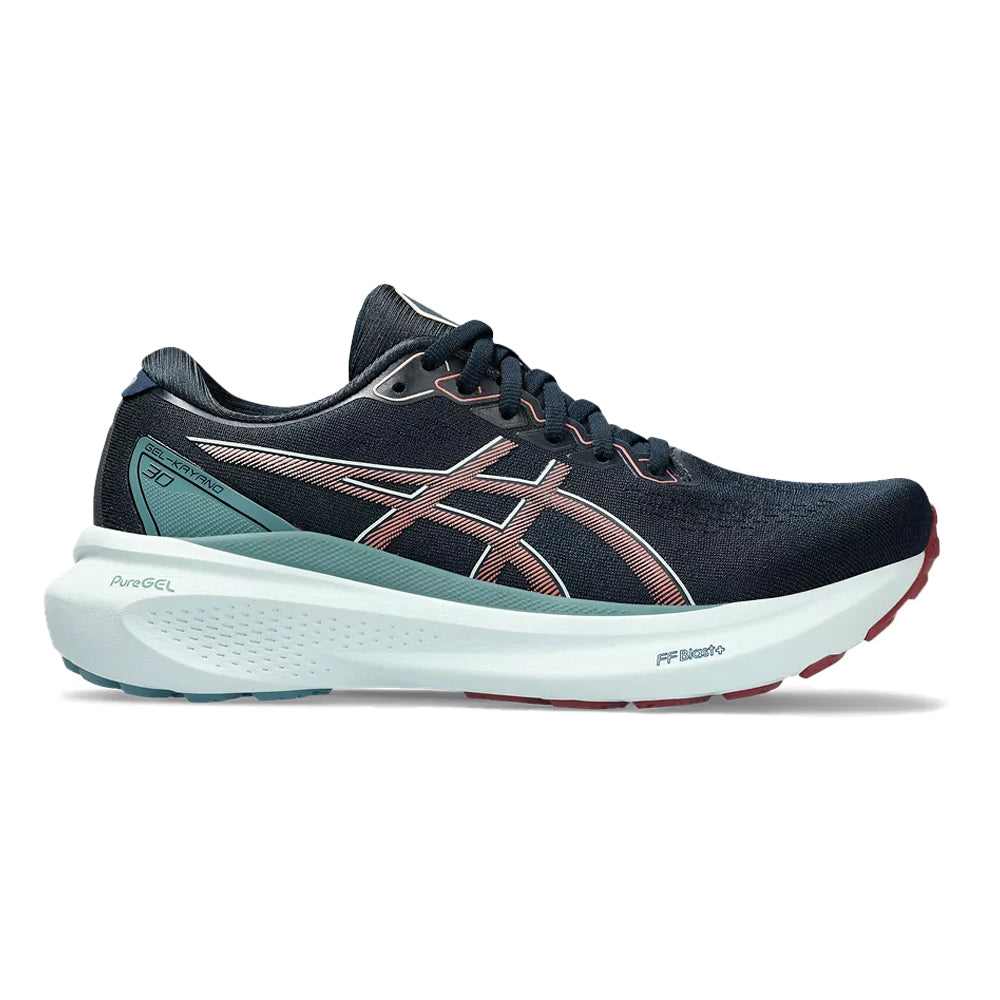 Women's Asics Gel-Kayano 30, French Blue/Light Garnet, 6 B Medium