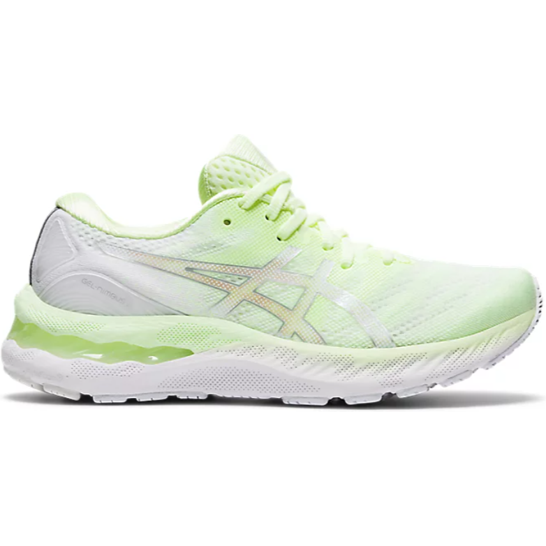 Women's Asics Gel-Nimbus 23, Illuminate Yellow/Pure Silver, 10.5 B Medium