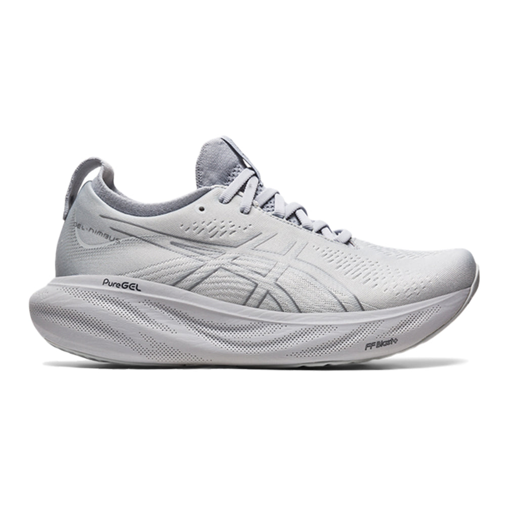 Women's Asics Gel-Nimbus 25, PIEDMONT GREY/SHEET ROCK, 6 B Medium