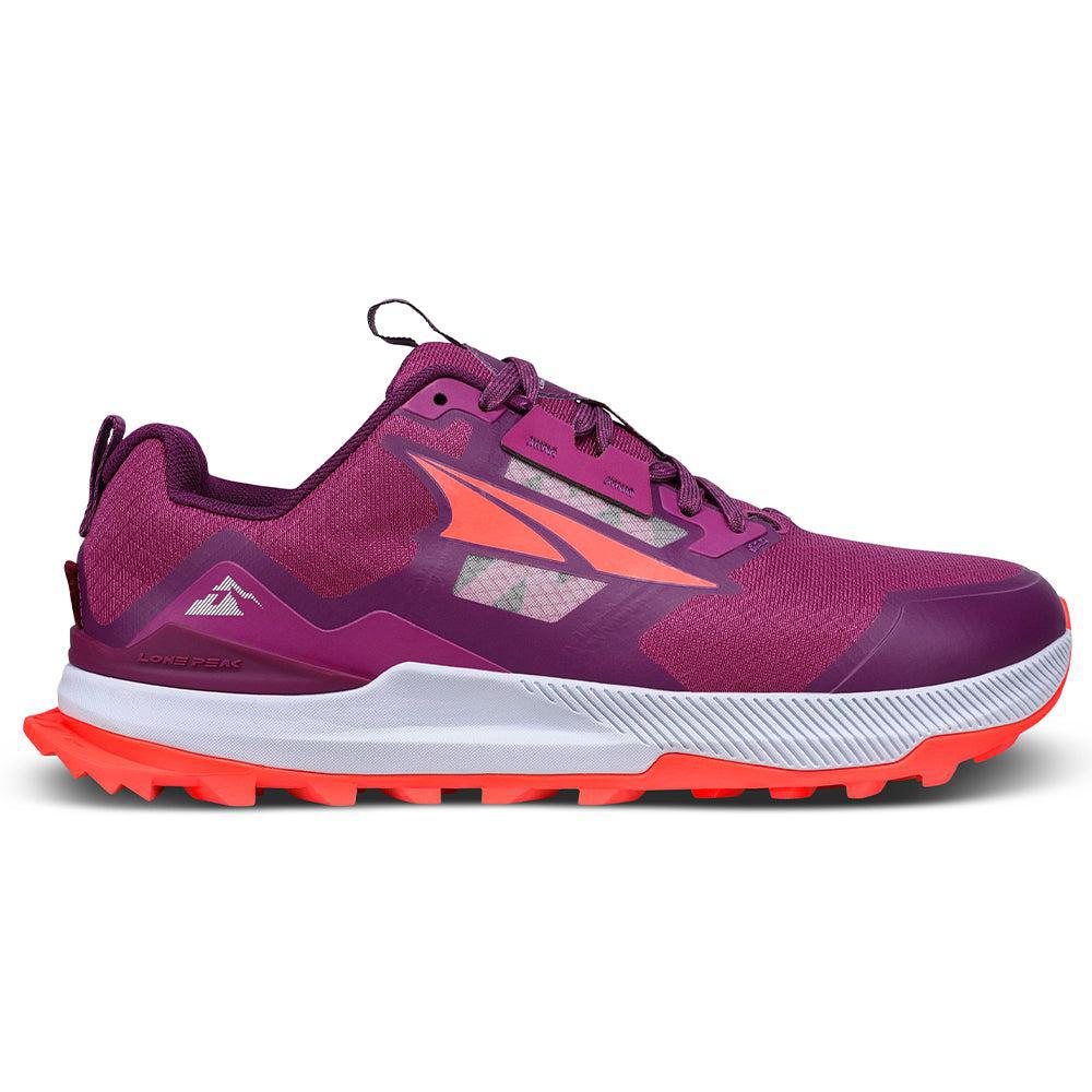 Women's Altra Lone Peak 7, Purple/Orange, 7 B Medium