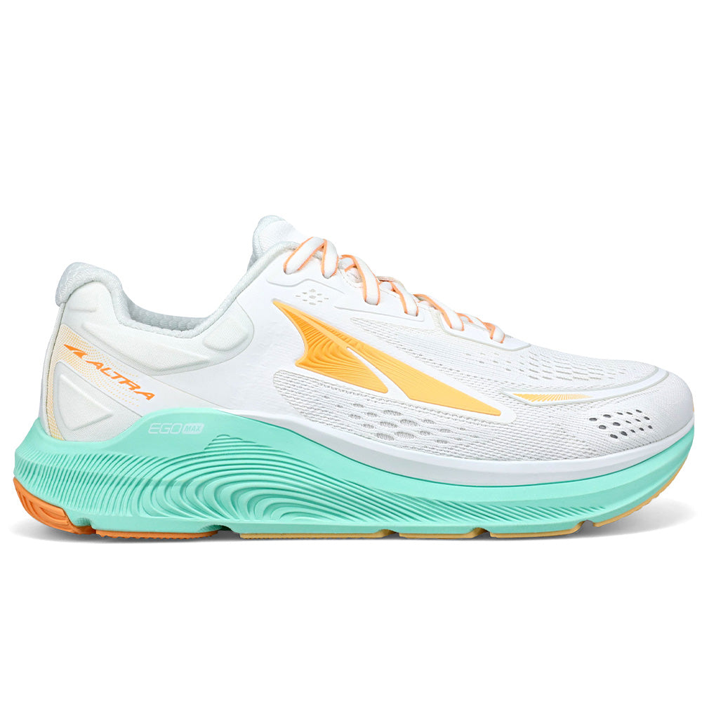 Women's Altra Paradigm 6, White/Green, 6.5 B Medium