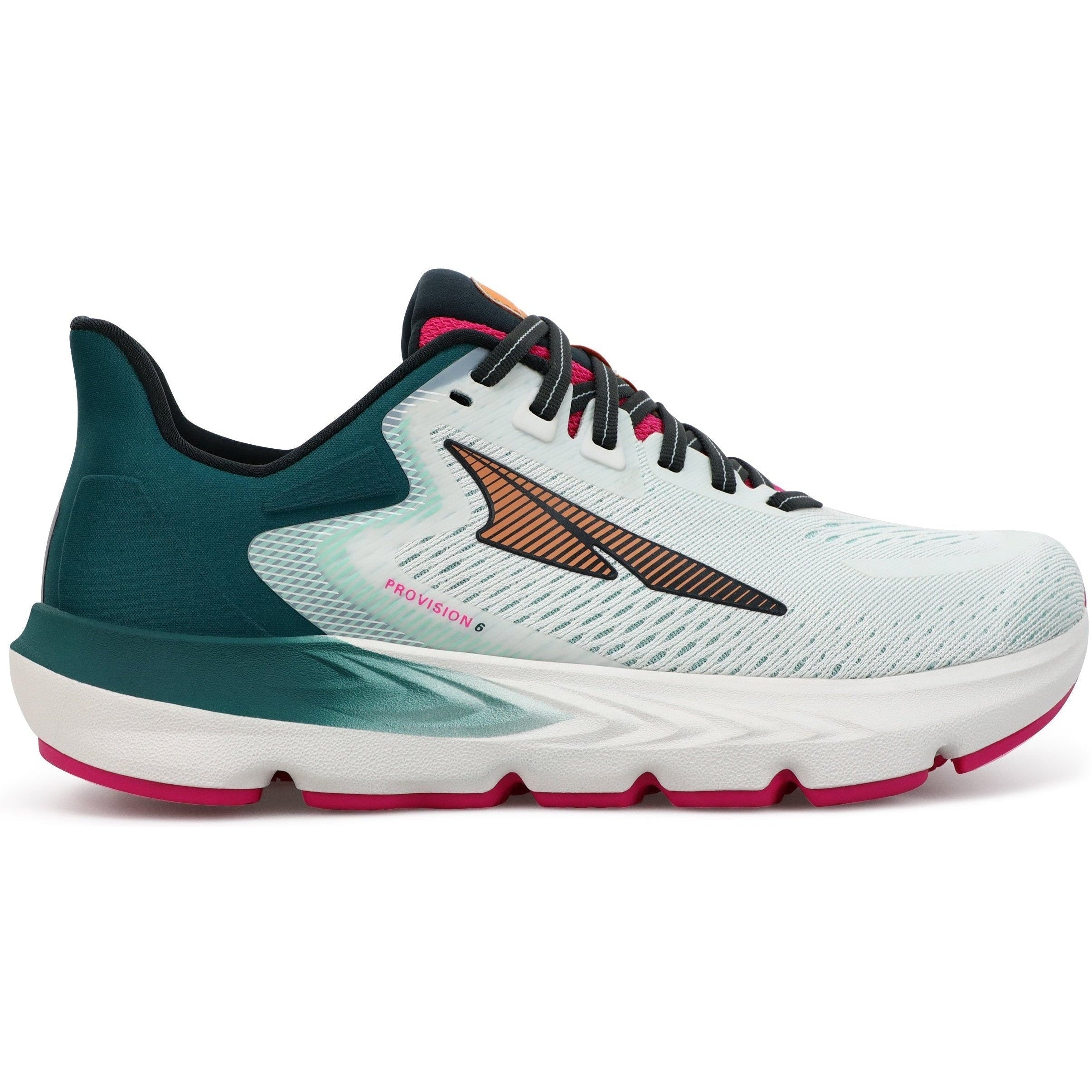 Women's Altra Provision 6, White/Green, 7.5 B Medium