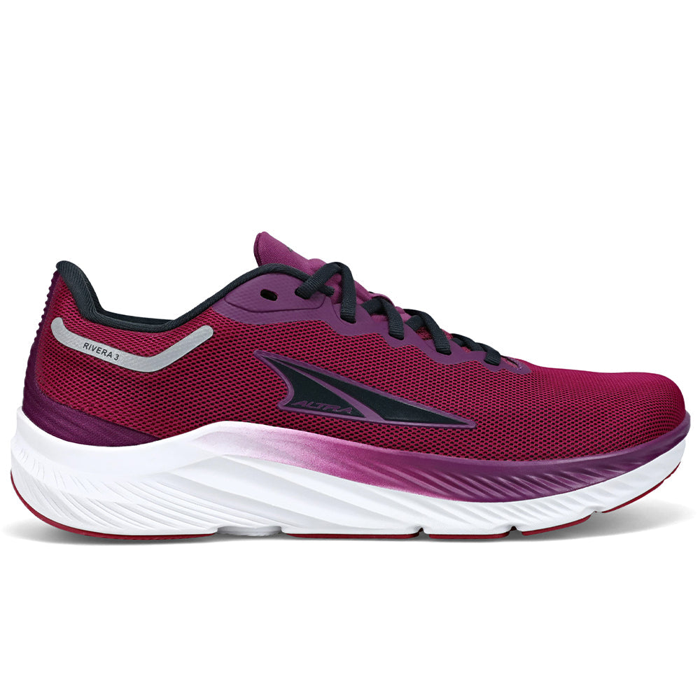 Women's Altra Rivera 3, Black/Purple, 8 B Medium