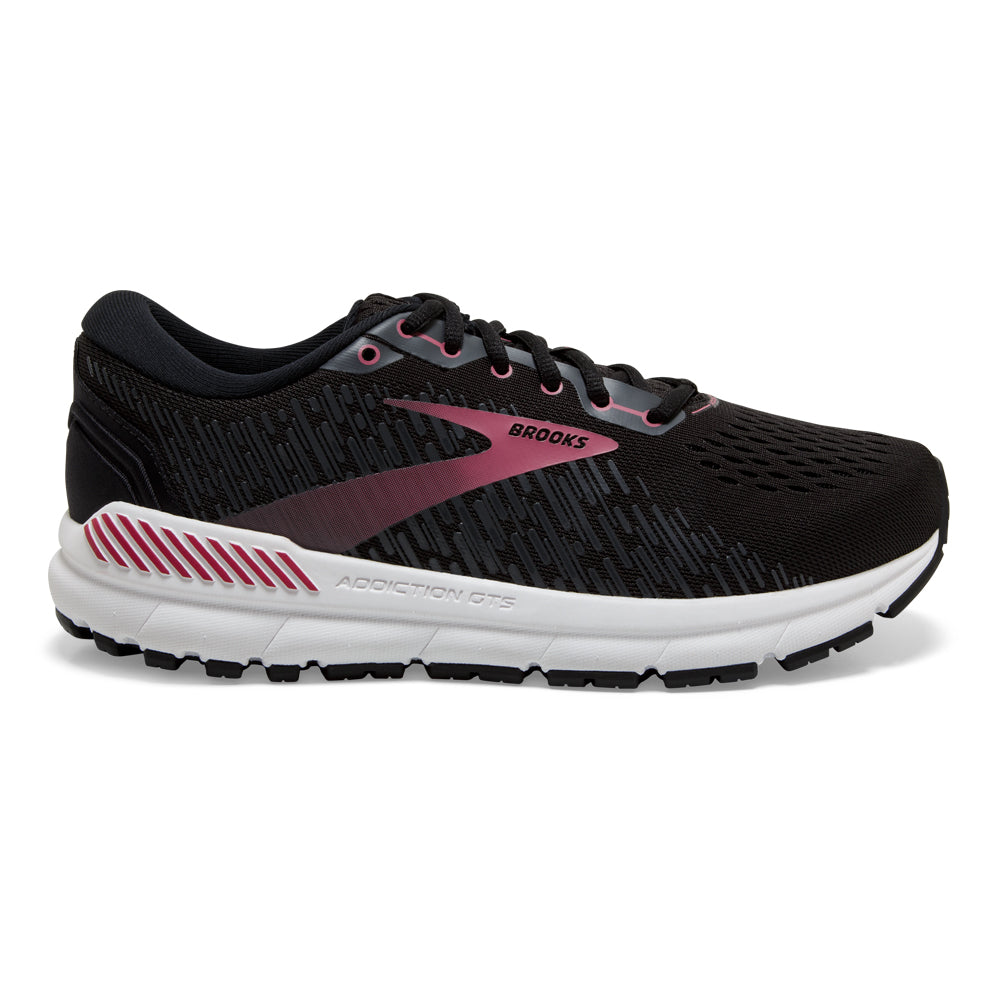 Women's Brooks Addiction GTS 15, Black/Ebony/Mauvewood, 8 2E Extra Wide