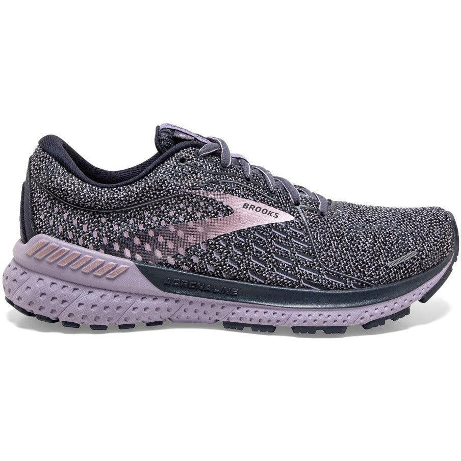 Women's Brooks Adrenaline GTS 21, Ombre/Lavender/Metallic, 10.5 D Wide
