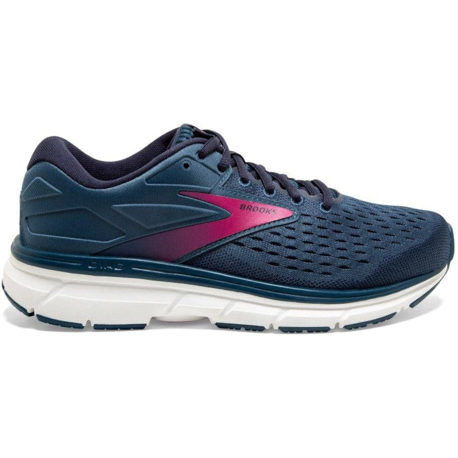 Women's Brooks Dyad 11, Blue/Navy/Beetroot, 7.5 B Medium