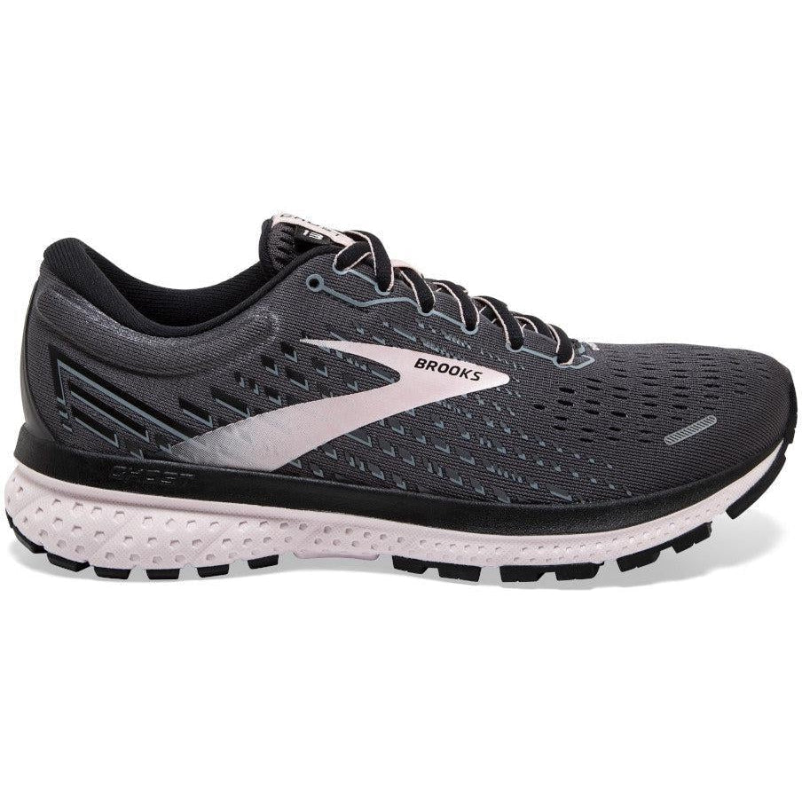 Women's Brooks Ghost 13, Black/Pearl/Hushed Violet, 5 B Medium