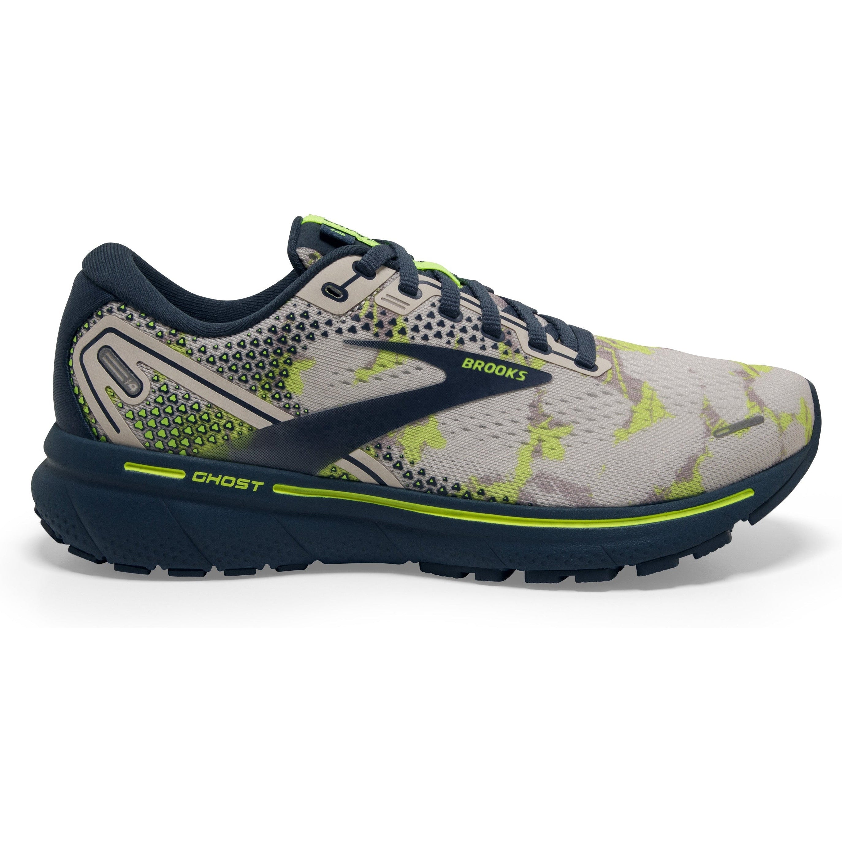 Women's Brooks Ghost 14, Moonbeam/Nightlife/Navy, 9 B Medium