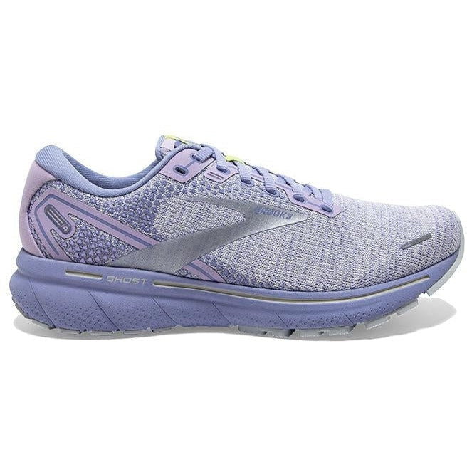 Women's Brooks Ghost 14, Lilac/Purple/Lime, 9.5 B Medium