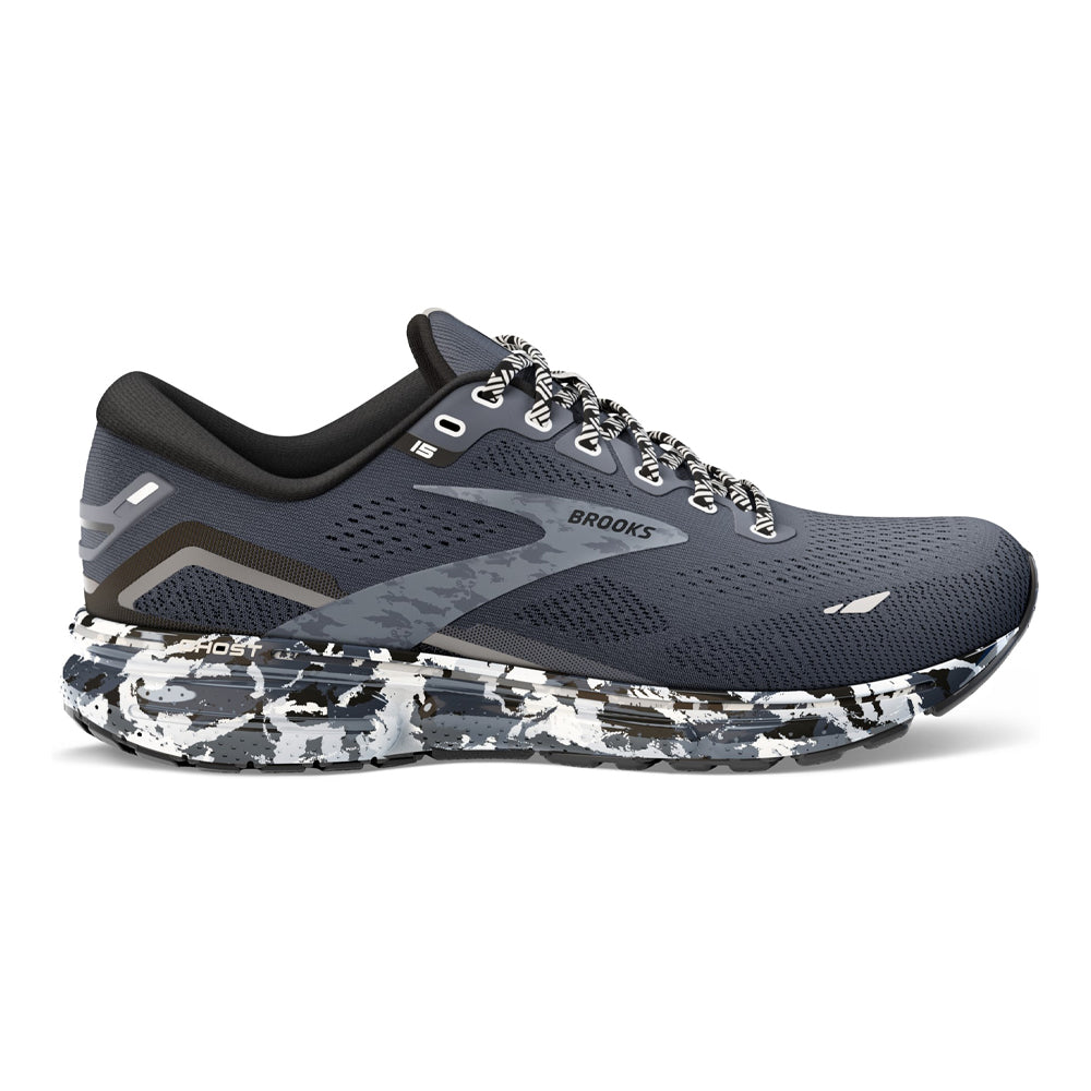 Women's Brooks Ghost 15, Ebony/Black/Oyster, 7.5 B Medium