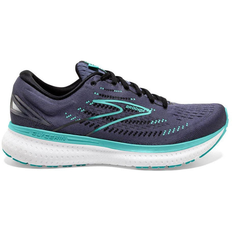 Women's Brooks Glycerin 19, Nightshadow/Black/Blue, 9.5 B Medium