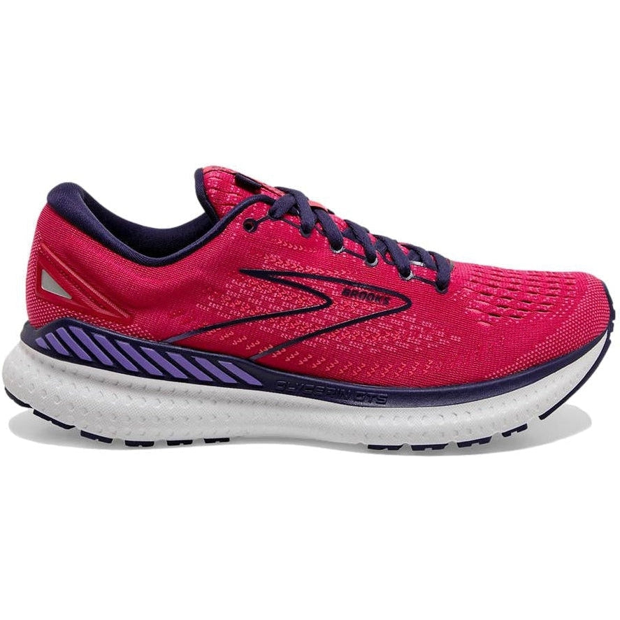 Women's Brooks Glycerin GTS 19, Barberry/Purple/Calypso, 9.5 B Medium
