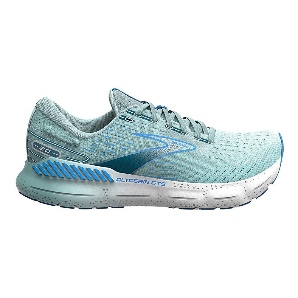 Women's Brooks Glycerin GTS 20, Blue Glass/Marina/Legion Blue, 5 B Medium