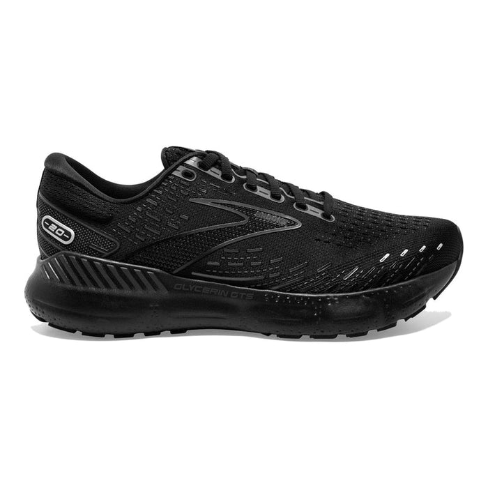 Women's Brooks Glycerin GTS 20, Black/Black/Ebony, 9.5 D Wide