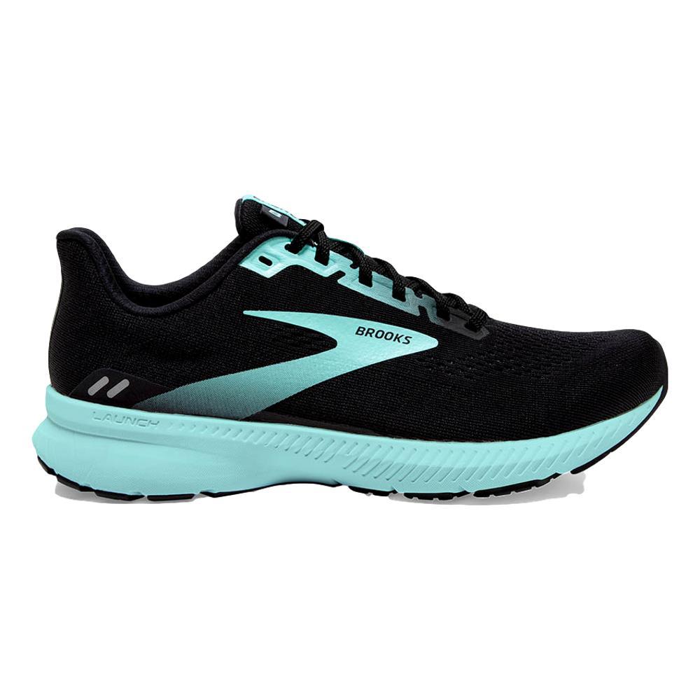 Women's Brooks Launch 8, Black/Ebony/Blue Tint, 7.5 D Wide
