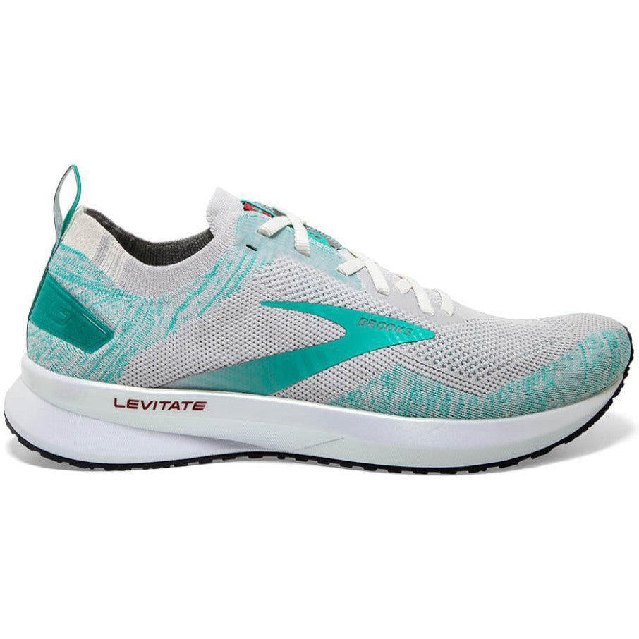 Women's Brooks Levitate 4, Antarctica/Atlantis/White, 6.5 B Medium