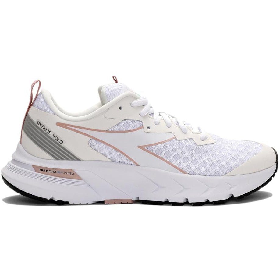Women's Diadora Mythos Blushield Volo, White/Whisper White, 8.5 B Medium