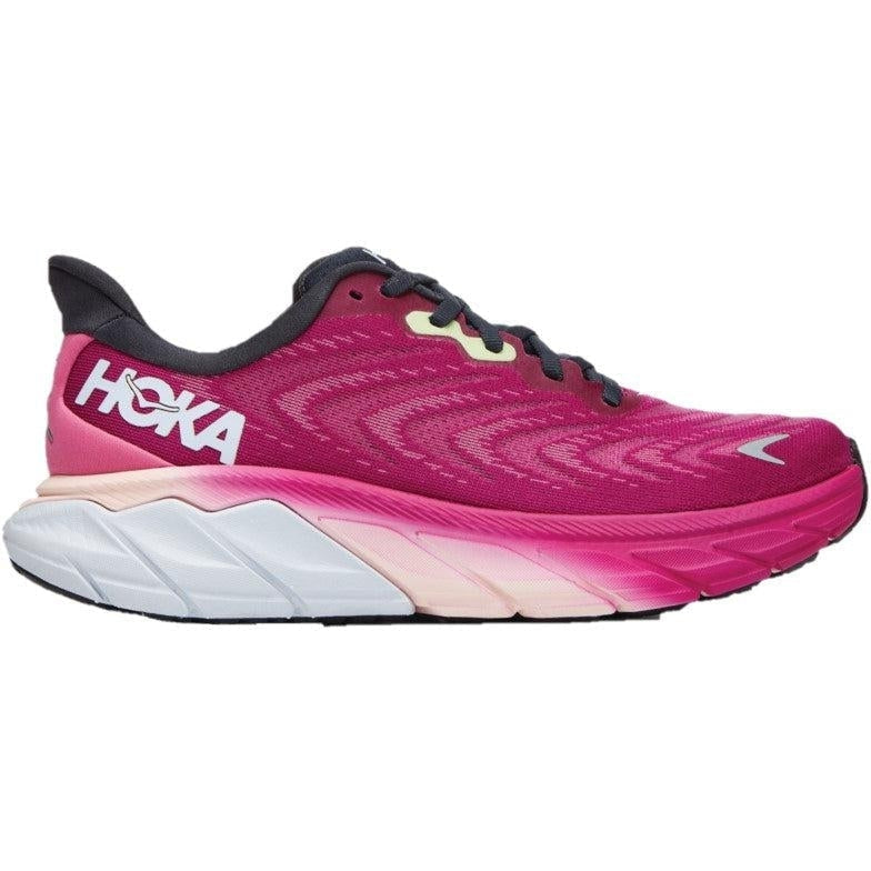 Women's Hoka Arahi 6, Festival Fuchsia/Ibis Rose, 7 B Medium