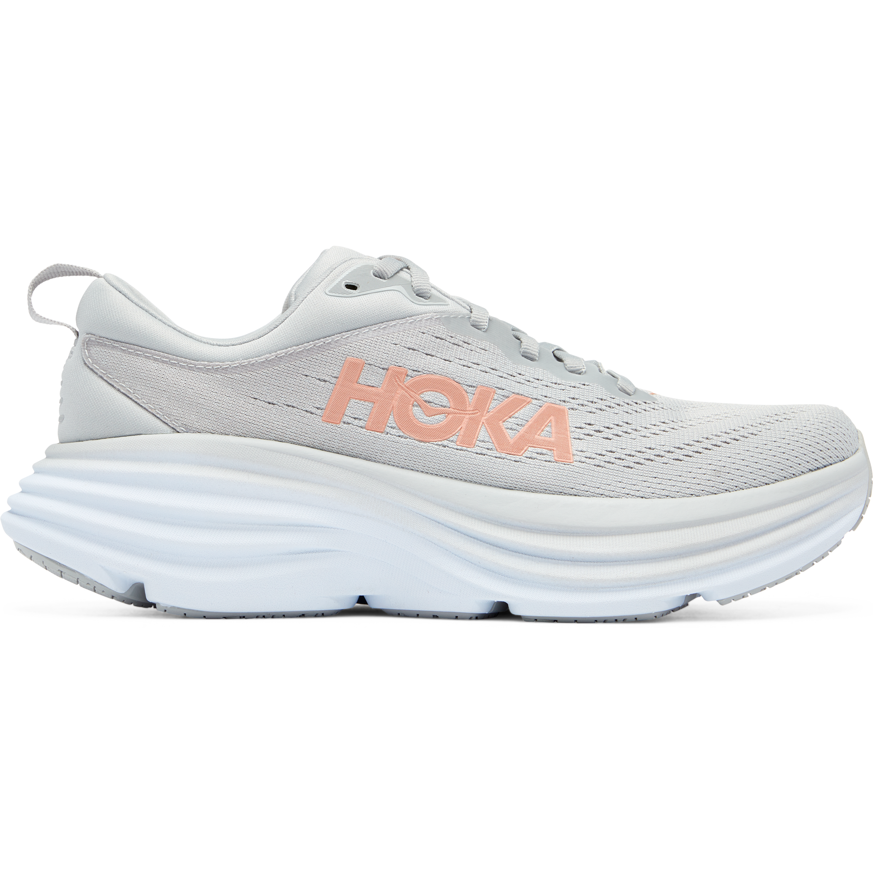 Women's Hoka Bondi 8, Harbor Mist/Lunar Rock, 9.5 D Wide