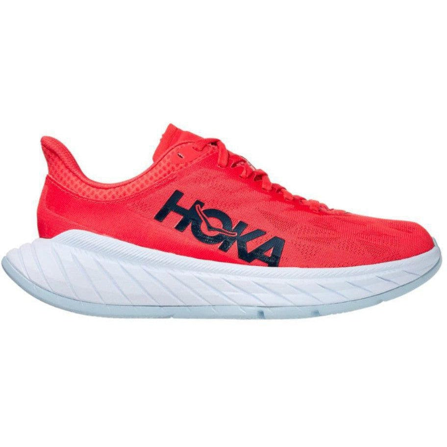 Women's Hoka Carbon X 2, Hot Coral/Black Iris, 8 B Medium