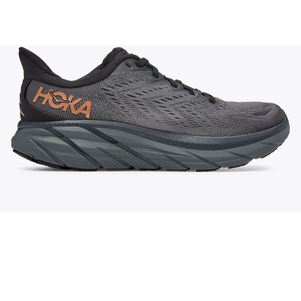 Women's Hoka Clifton 8, Anthracite/Copper, 10 B Medium