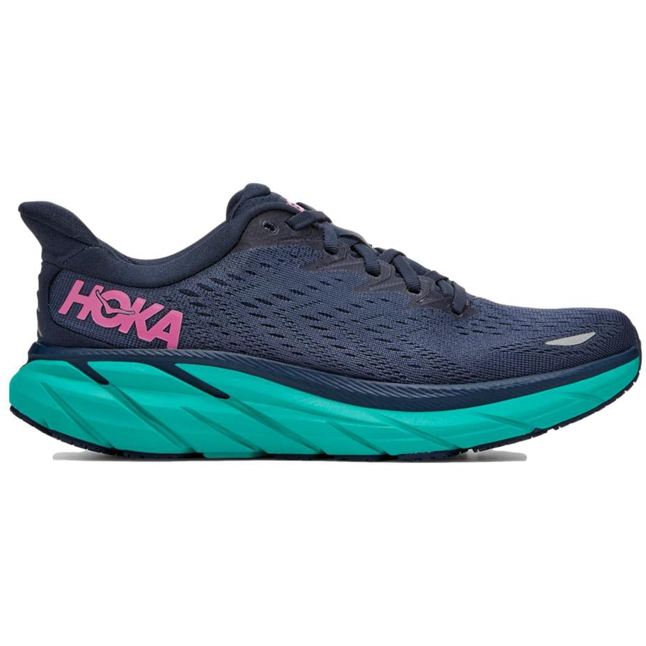 Women's Hoka Clifton 8, Outer Space/Atlantis, 8.5 D Wide