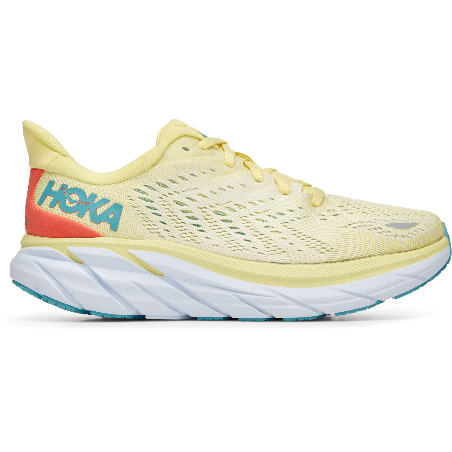 Women's Hoka Clifton 8, YELLOW PEAR/SWEET CORN, 7 B Medium