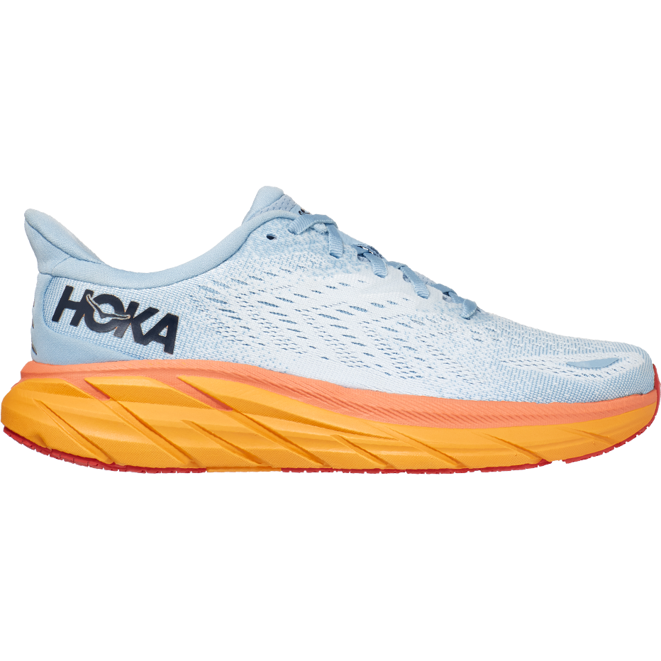 Women's Hoka Clifton 8, Summer Song/Ice Flow, 11 B Medium